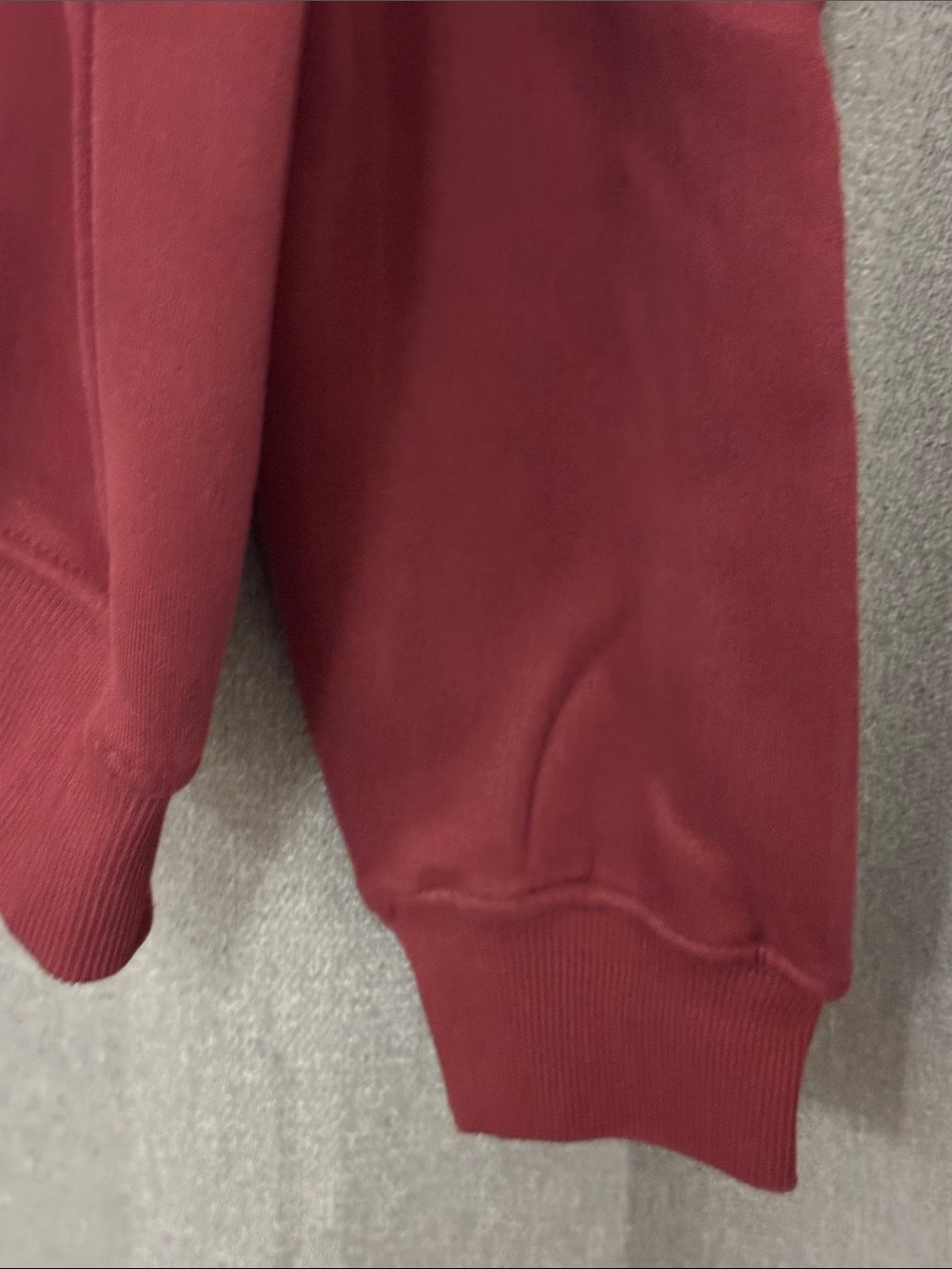 Pink Palm Puff Women's Maroon Hoodie - Picture 5 of 12